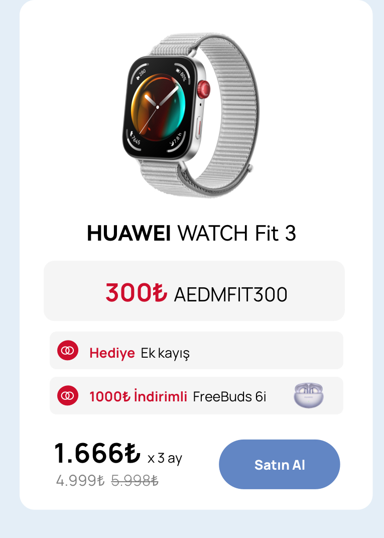 HUAWEI Watch FIT3 