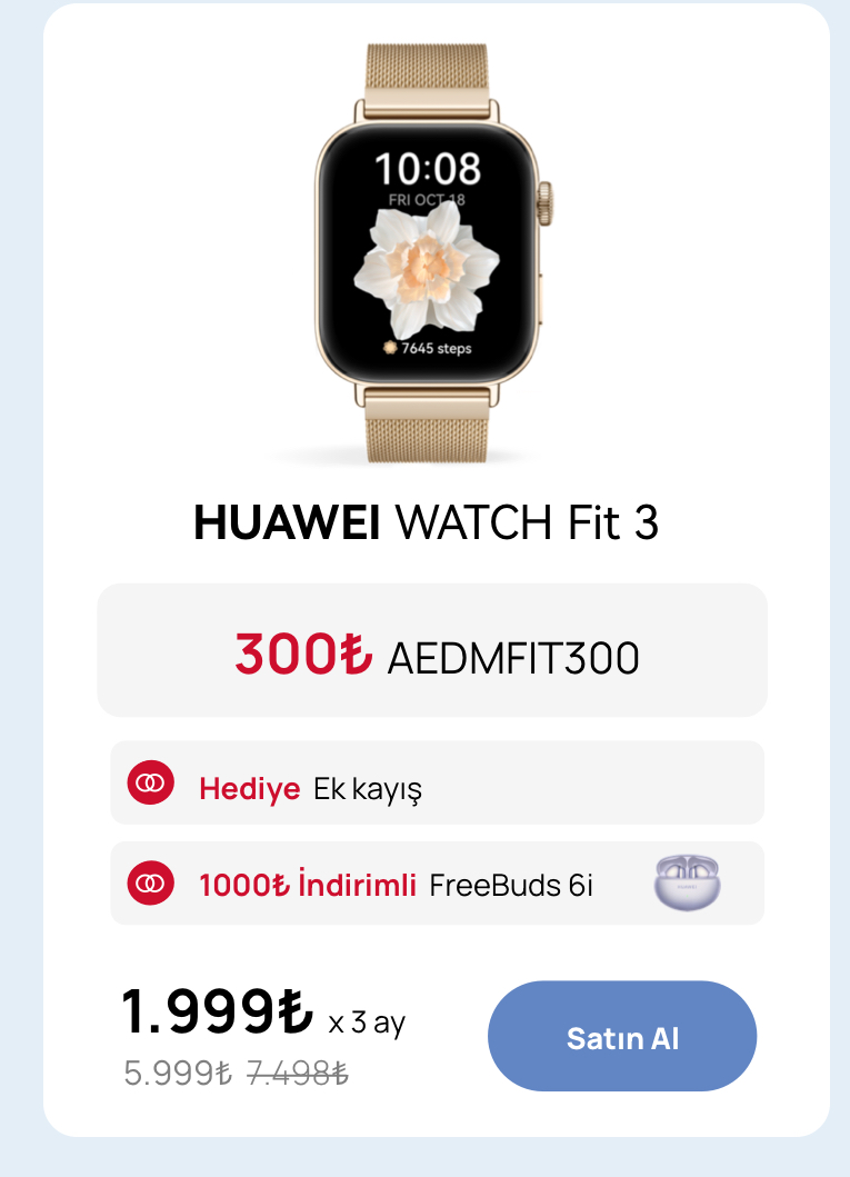 HUAWEI Watch FIT 3