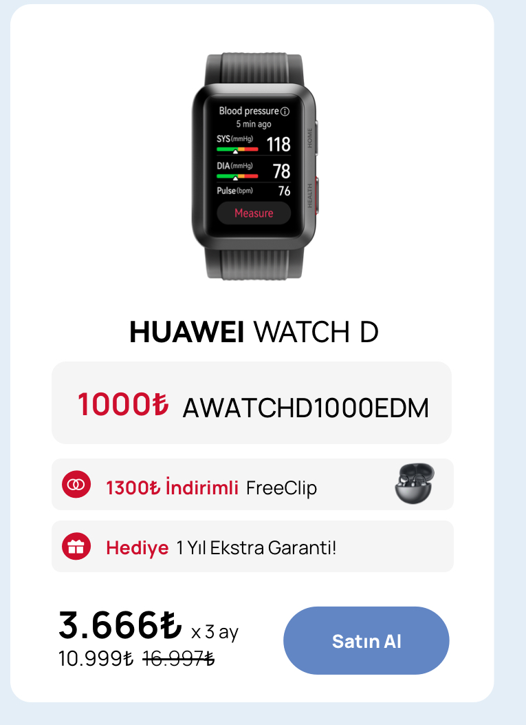 HUAWEI Watch D